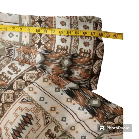 Calvin Klein Printed Crew Neck Elbow Length Sleeve Blouse Size Large - Picture 8 of 12